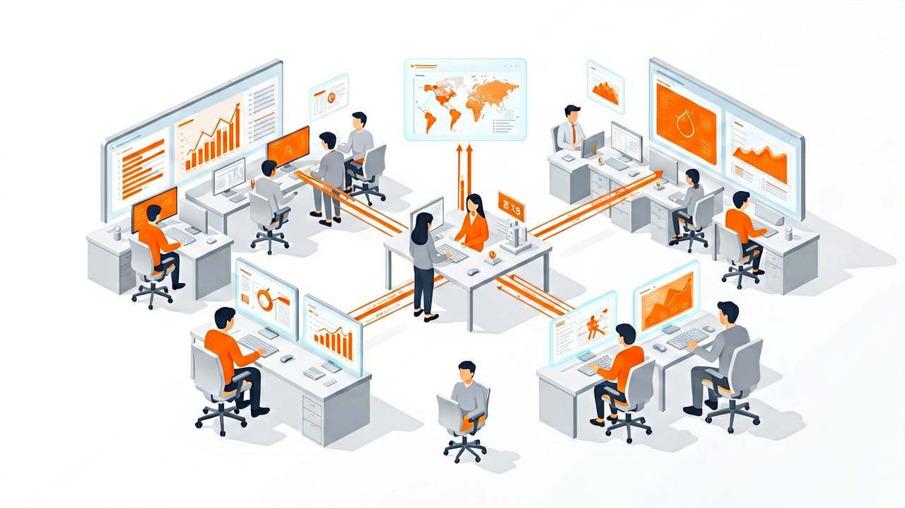 Enterprise AI operations center panorama